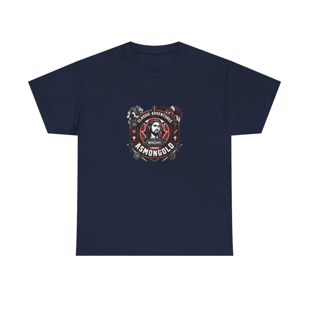 Asmongold "World of Warcraft: Classic Launch" Unisex Tee - alternate angle 5, merchandise