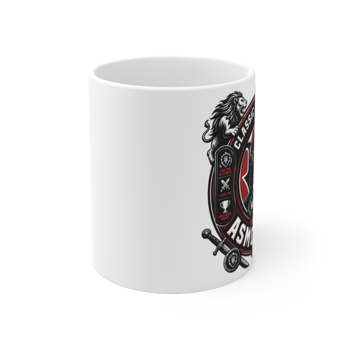 Asmongold "World of Warcraft: Classic Launch" White Mug - alternate angle 1, merchandise